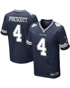 Cowboys #4 Dak Prescott Navy Blue Team Color Men's Stitched NFL Elite Jersey