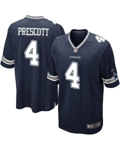 Cowboys #4 Dak Prescott Navy Blue Team Color Youth Stitched NFL Elite Jersey