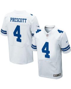 Cowboys #4 Dak Prescott White Men's Stitched NFL Elite Jersey