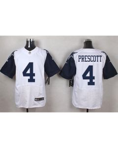 Cowboys #4 Dak Prescott White Men's Stitched NFL Elite Rush Jersey