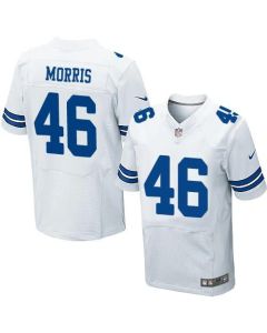 Cowboys #46 Alfred Morris White Men's Stitched NFL Elite Jersey