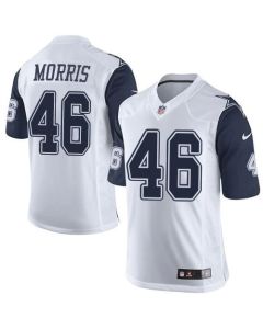 Cowboys #46 Alfred Morris White Men's Stitched NFL Elite Rush Jersey