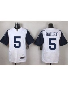 Cowboys #5 Dan Bailey White Men's Stitched NFL Elite Rush Jersey