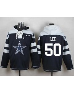 Cowboys #50 Sean Lee Navy Blue Player Pullover NFL Hoodie