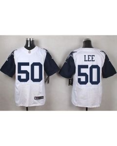 Cowboys #50 Sean Lee White Men's Stitched NFL Elite Rush Jersey