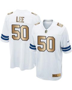 Cowboys #50 Sean Lee White Youth Stitched NFL Elite Gold Jersey