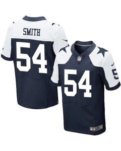 Cowboys #54 Jaylon Smith Navy Blue Thanksgiving Men's Stitched NFL Throwback Elite Jersey