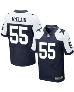 Cowboys #55 Rolando McClain Navy Blue Thanksgiving Throwback Men's Stitched NFL Elite Jersey