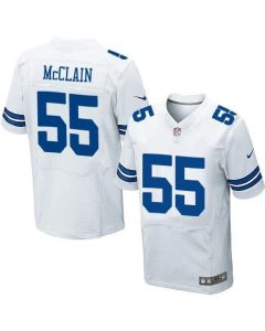 Cowboys #55 Rolando McClain White Men's Stitched NFL Elite Jersey