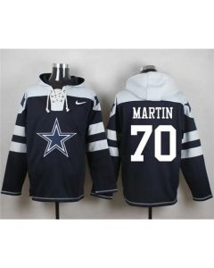 Cowboys #70 Zack Martin Navy Blue Player Pullover NFL Hoodie