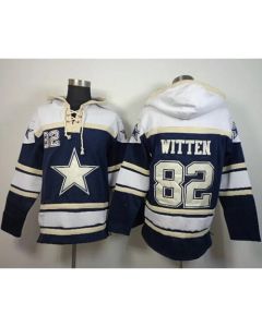 Cowboys #82 Jason Witten Blue Sawyer Hoodie Sweatshirt NFL Hoodie