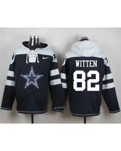 Cowboys #82 Jason Witten Navy Blue Player Pullover NFL Hoodie