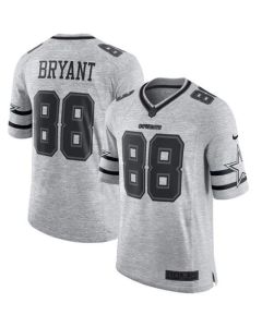 Cowboys #88 Dez Bryant Gray Men's Stitched NFL Limited Gridiron Gray II Jersey