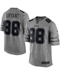 Cowboys #88 Dez Bryant Gray Men's Stitched NFL Limited Gridiron Gray Jersey