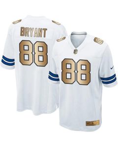 Cowboys #88 Dez Bryant White Youth Stitched NFL Elite Gold Jersey