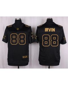Cowboys #88 Michael Irvin Black Men's Stitched NFL Elite Pro Line Gold Collection Jersey