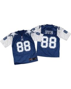 Cowboys #88 Michael Irvin Navy Blue/White Throwback Men's Stitched NFL Elite Jersey