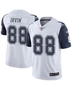Cowboys #88 Michael Irvin White Men's Stitched NFL Limited Rush Jersey