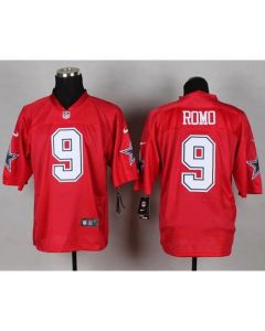Cowboys #9 Tony Romo Red Men's Stitched NFL Elite QB Practice Jersey