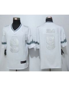 Cowboys #9 Tony Romo White Men's Stitched NFL Limited Platinum Jersey