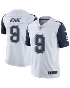 Cowboys #9 Tony Romo White Youth Stitched NFL Limited Rush Jersey