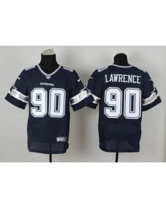 Cowboys #90 Demarcus Lawrence Navy Blue Team Color Men's Stitched NFL Elite Jersey