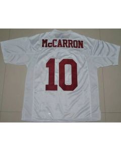 Crimson Tide #10 AJ McCarron White Stitched NCAA Jersey