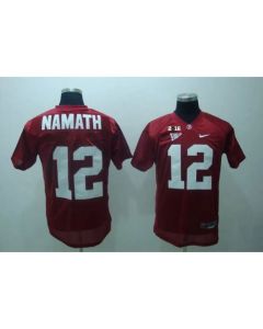 Crimson Tide #12 Joe Namath Red 2016 College Football Playoff National Championship Patch Stitched NCAA Jersey