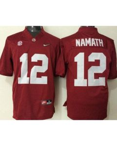 Crimson Tide #12 Joe Namath Red Stitched NCAA Jersey