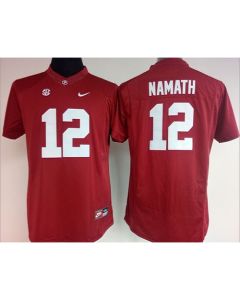 Crimson Tide #12 Joe Namath Red Women's Stitched NCAA Jersey