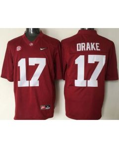 Crimson Tide #17 Kenyan Drake Red 2016 National Championship Stitched NCAA Jersey