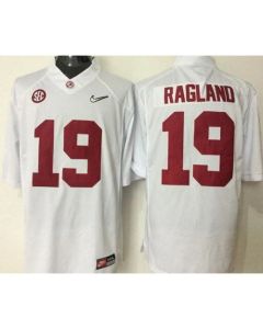 Crimson Tide #19 Reggie Ragland White Stitched NCAA Jersey