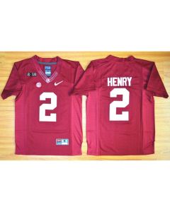 Crimson Tide #2 Derrick Henry Red 2016 National Championship Stitched Youth NCAA Jersey