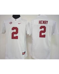 Crimson Tide #2 Derrick Henry White Women's Stitched NCAA Jersey