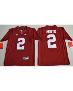 Crimson Tide #2 Jalen Hurts Red Limited Stitched Youth NCAA Jersey