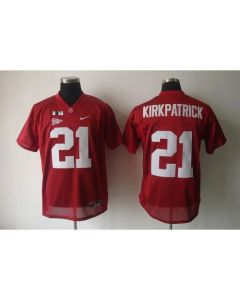 Crimson Tide #21 Dre Kirkpatrick Red 2016 College Football Playoff National Championship Patch Stitched NCAA Jersey