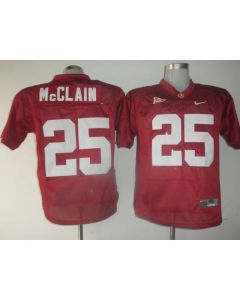 Crimson Tide #25 Rolando McClain Red Stitched NCAA Jersey