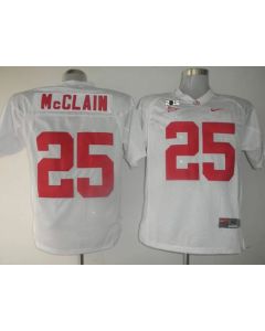 Crimson Tide #25 Rolando McClain White 2016 College Football Playoff National Championship Patch Stitched NCAA Jersey