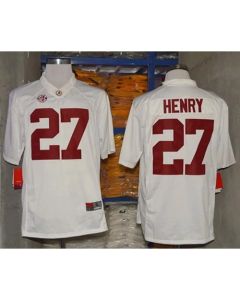Crimson Tide #27 Derrick Henry White Limited Stitched NCAA Jersey