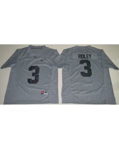 Crimson Tide #3 Calvin Ridley Gridiron Gray Limited Stitched NCAA Jersey