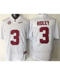 Crimson Tide #3 Calvin Ridley White 2016 National Championship Stitched NCAA Jersey
