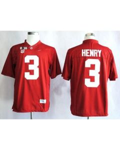 Crimson Tide #3 Derrick Henry Red Limited 2016 College Football Playoff National Championship Patch Stitched NCAA Jersey
