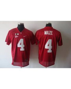 Crimson Tide #4 Marquis Maze Red 2016 College Football Playoff National Championship Patch Stitched NCAA Jersey