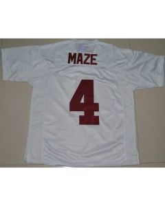 Crimson Tide #4 Marquis Maze White Stitched NCAA Jersey