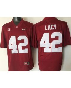 Crimson Tide #42 Eddie Lacy Red 2016 National Championship Stitched NCAA Jersey