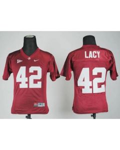 Crimson Tide #42 Eddie Lacy Red Stitched Youth NCAA Jersey
