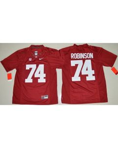 Crimson Tide #74 Cam Robinson Red Limited Stitched NCAA Jersey