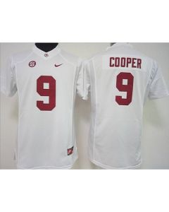 Crimson Tide #9 Amari Cooper White Women's Stitched NCAA Jersey