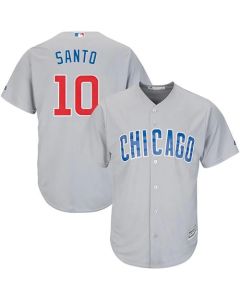 Cubs #10 Ron Santo Grey Road Stitched Youth MLB Jersey