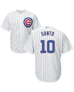 Cubs #10 Ron Santo White Home Stitched Youth MLB Jersey